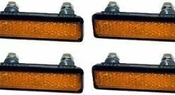 Messingschlager Pedalreflektoren 4er Set Schraubbar