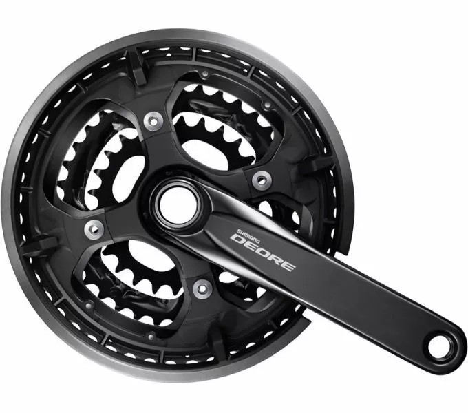 Shimano Kurbelgarnitur MTB FC-T6010 3x10 48-36-26 Zähne Schwarz 170mm Kurbel