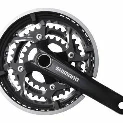 Shimano Kurbelgarnitur MTB FC-T551 3x10 48-36-26 Zähne Schwarz 175mm Kurbel