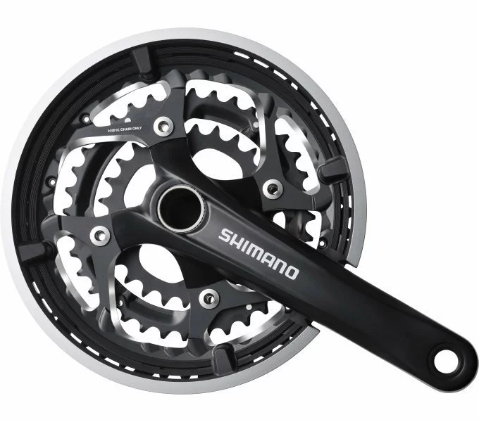 Shimano Kurbelgarnitur MTB FC-T551 3x10 48-36-26 Zähne Schwarz 170mm Kurbel
