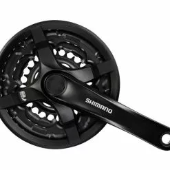 Shimano Kurbelgarnitur Tourney MTB FC-TY501 Vierkant 6/7/8-fach 42-34-24 Z.175mm K