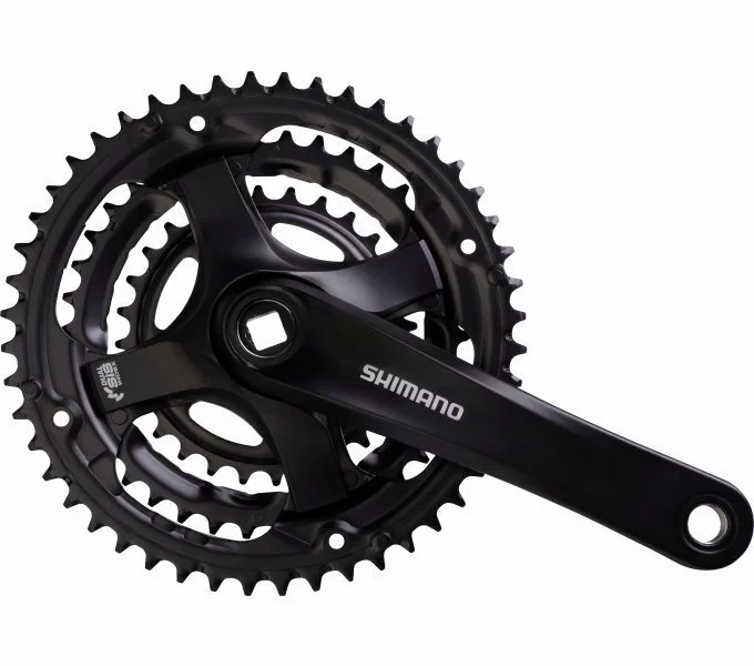 Shimano Kurbelgarnitur Tourney Trekking FC-TY501 Vierkant 6/7/8-fach 48-38-28 Z. 175mm