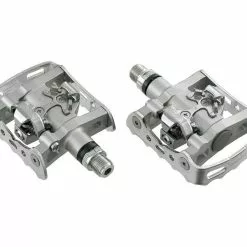Shimano SPD-Pedal PD-M 324 Silber SPD U. Bärentatze O. Reflektoren Paar