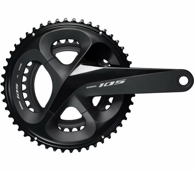 Shimano Kurbelgarnitur 105 FC-R7000 2x11 50/34 Zähne 160mm Schwarz