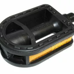 XLC Jugend MTB Pedal Kunststoff Schwarz,9/16", Reflektor