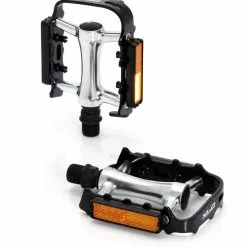 XLC MTB-Pedal Ultralight PD-M04 Alu, Schwarz/silber