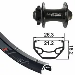 Rodi Black Rock V-Rad 27.5" XLC 6-Loch..szTA 15 32L DISK Sz .Niro-Spei.(sz)