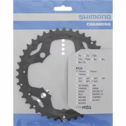 Shimano Kettenblatt FC-M552,42 Zähne 104 Mm Für 10-fach Schwarz