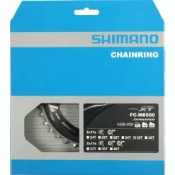 Shimano Kettenblatt DEORE XT FC-M8000 2-fach 36 Zähne (BC) Für 36-26 Zähne