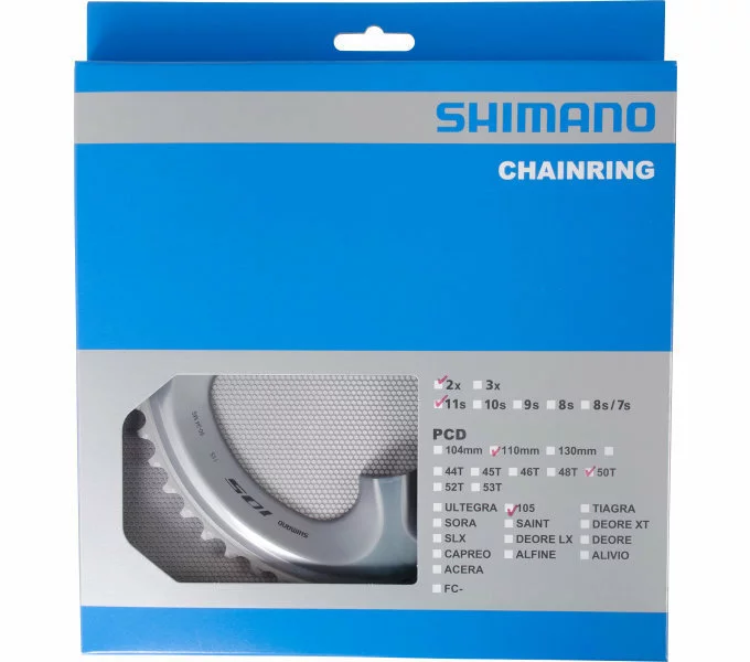 Shimano Kettenblatt 105 FC-R7000 110 Mm, 50 Zähne (MS) Silber